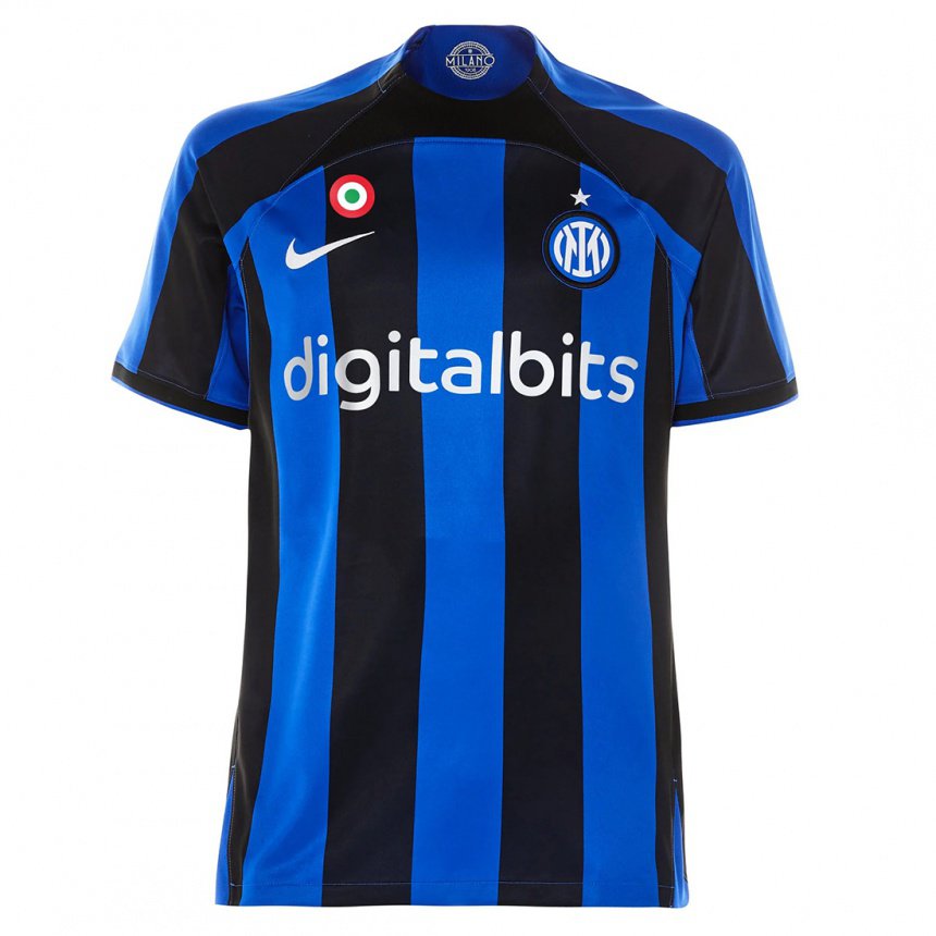 T-shirt noir bleu ciel numéro 23 T-shirt Réplique autorisée 2021-2022 Tailles enfant et adulte. SPORT SRL Maillot officiel Nicolò Barella L.C 