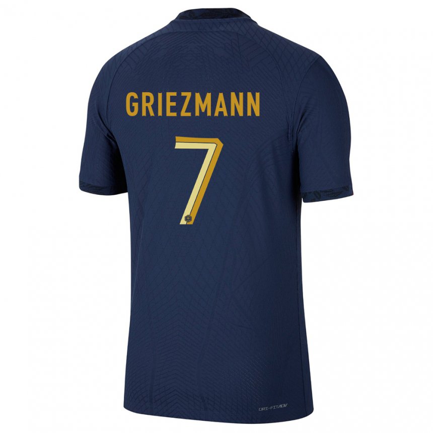 Enfant Maillot France Antoine Griezmann #7 Bleu Marine Tenues Domicile 22-24 T-shirt Suisse
