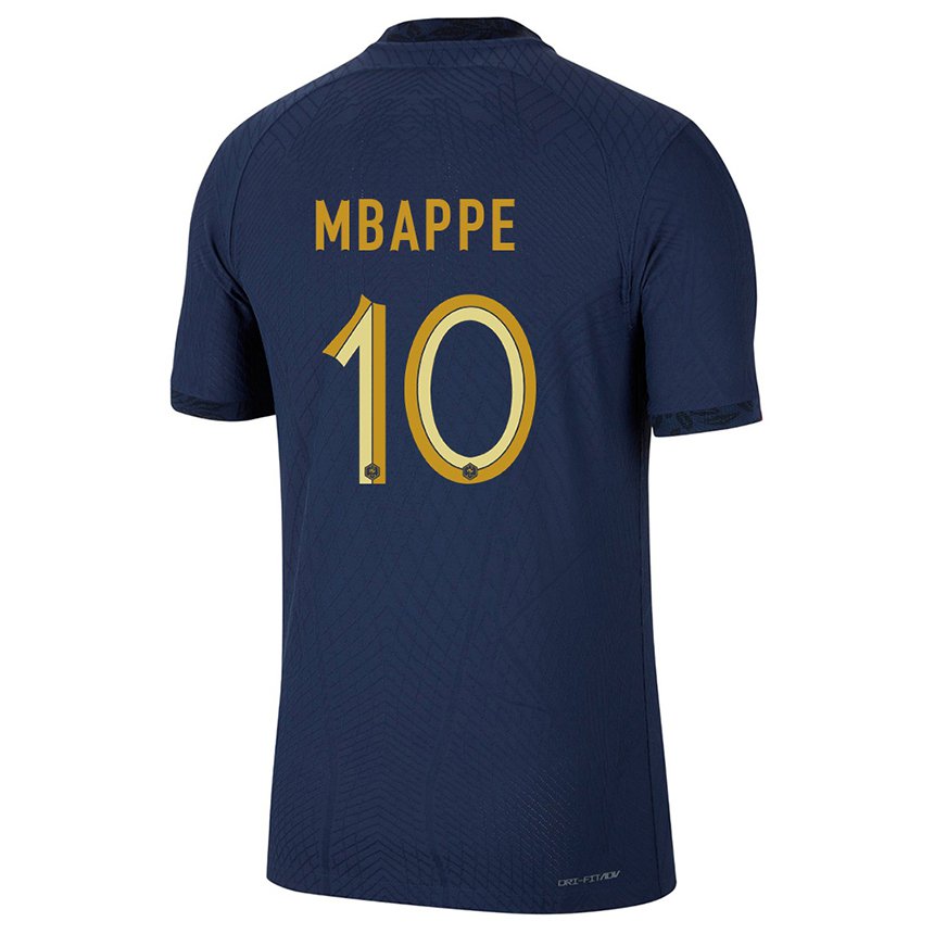 Enfant Maillot France Kylian Mbappe #10 Bleu Marine Tenues Domicile 22-24 T-shirt Suisse