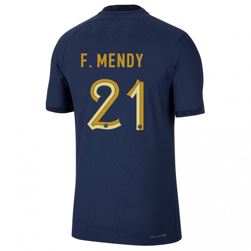 Enfant Maillot France Ferland Mendy #21 Bleu Marine Tenues Domicile 22-24 T-shirt Suisse