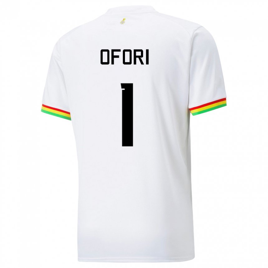 Enfant Maillot Ghana Richard Ofori #1 Blanc Tenues Domicile 22-24 T-shirt Suisse