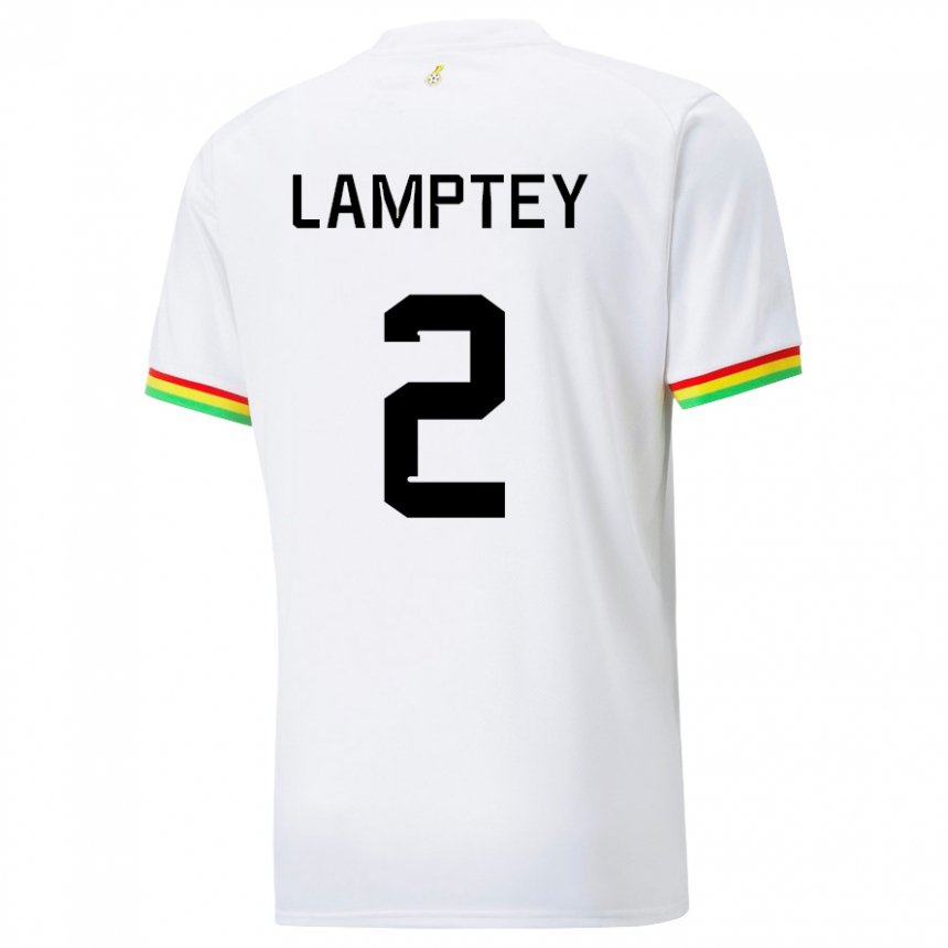 Enfant Maillot Ghana Tariq Lamptey #2 Blanc Tenues Domicile 22-24 T-shirt Suisse