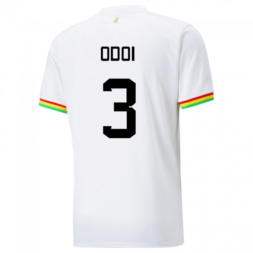 Kinder Ghanaische Denis Odoi #3 Weiß Heimtrikot Trikot 22-24 T-shirt Schweiz