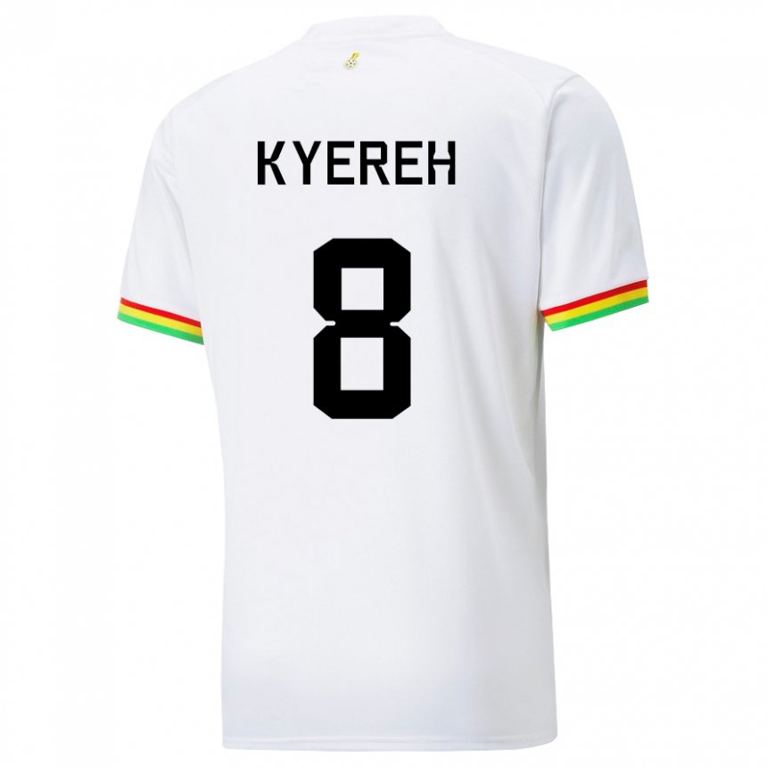 Enfant Maillot Ghana Daniel-kofi Kyereh #8 Blanc Tenues Domicile 22-24 T-shirt Suisse