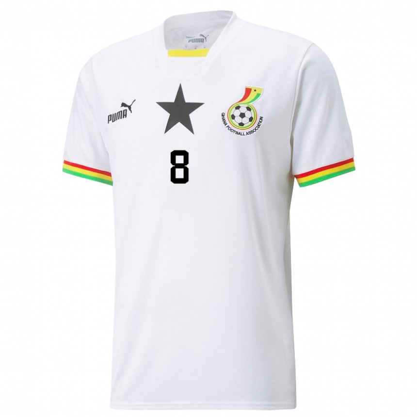 Enfant Maillot Ghana Daniel-kofi Kyereh #8 Blanc Tenues Domicile 22-24 T-shirt Suisse