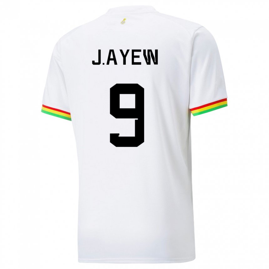 Kinder Ghanaische Jordan Ayew #9 Weiß Heimtrikot Trikot 22-24 T-shirt Schweiz