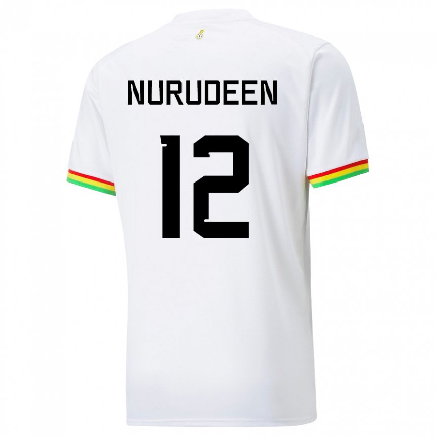 Kinder Ghanaische Abdul Nurudeen #12 Weiß Heimtrikot Trikot 22-24 T-shirt Schweiz
