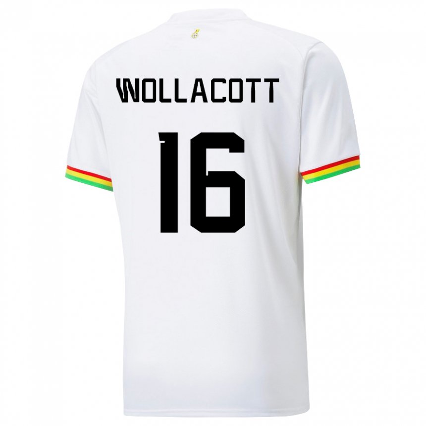 Kinder Ghanaische Joe Wollacott #16 Weiß Heimtrikot Trikot 22-24 T-shirt Schweiz