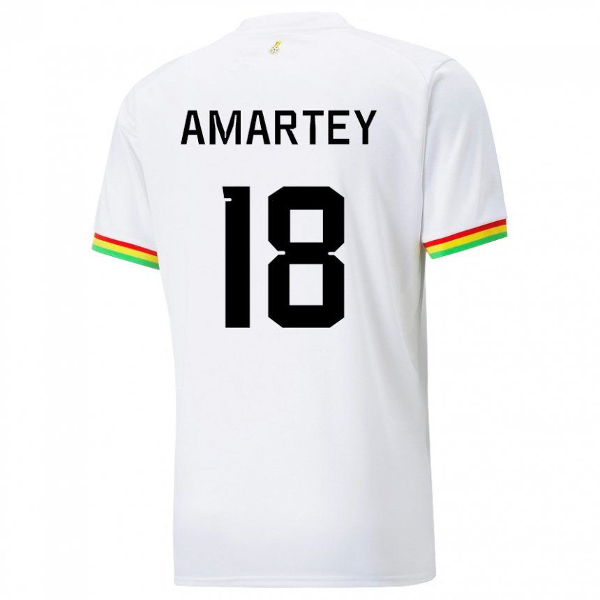Enfant Maillot Ghana Daniel Amartey #18 Blanc Tenues Domicile 22-24 T-shirt Suisse