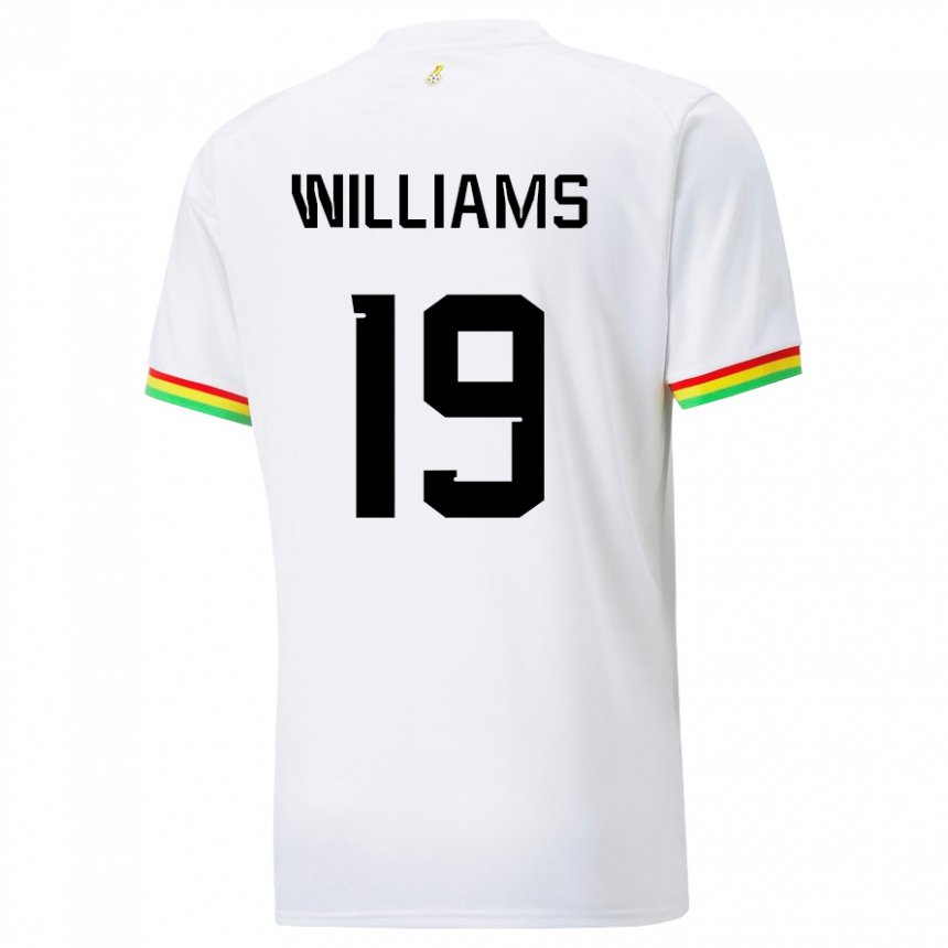 Kinder Ghanaische Inaki Williams #19 Weiß Heimtrikot Trikot 22-24 T-shirt Schweiz