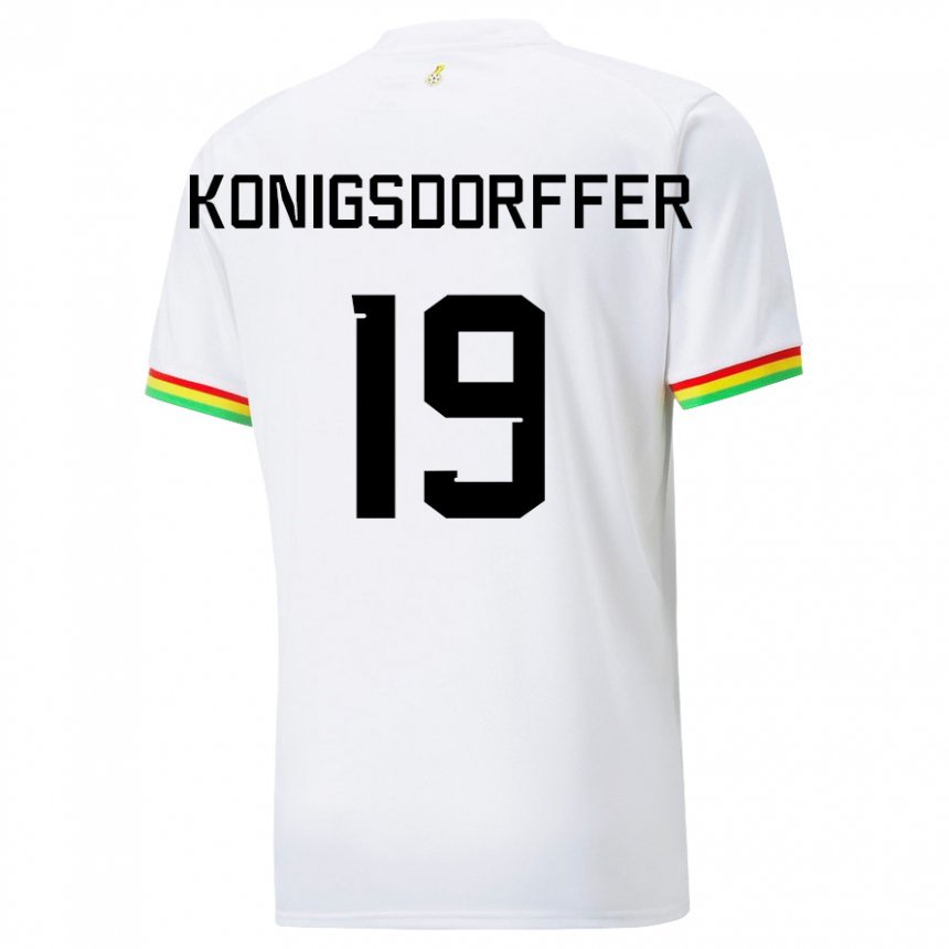 Enfant Maillot Ghana Ransford-yeboah Konigsdorffer #19 Blanc Tenues Domicile 22-24 T-shirt Suisse