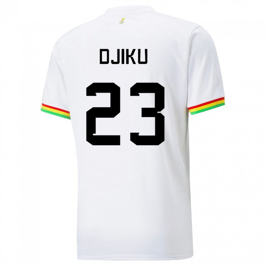 Kinder Ghanaische Alexander Djiku #23 Weiß Heimtrikot Trikot 22-24 T-shirt Schweiz