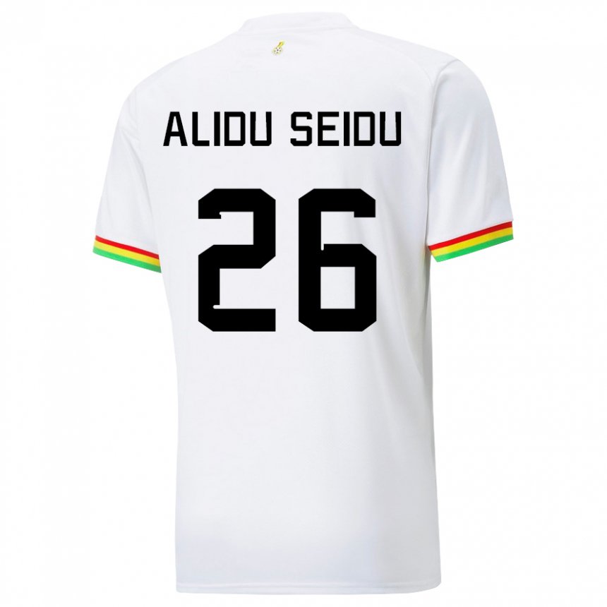 Enfant Maillot Ghana Alidu Seidu #26 Blanc Tenues Domicile 22-24 T-shirt Suisse