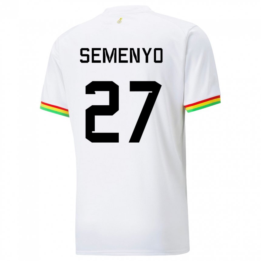 Kinder Ghanaische Antoine Semenyo #27 Weiß Heimtrikot Trikot 22-24 T-shirt Schweiz