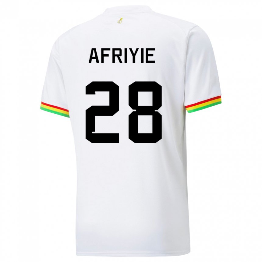 Enfant Maillot Ghana Daniel Afriyie #28 Blanc Tenues Domicile 22-24 T-shirt Suisse