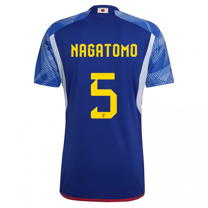Enfant Maillot Japon Yuto Nagatomo #5 Bleu Royal Tenues Domicile 22-24 T-shirt Suisse
