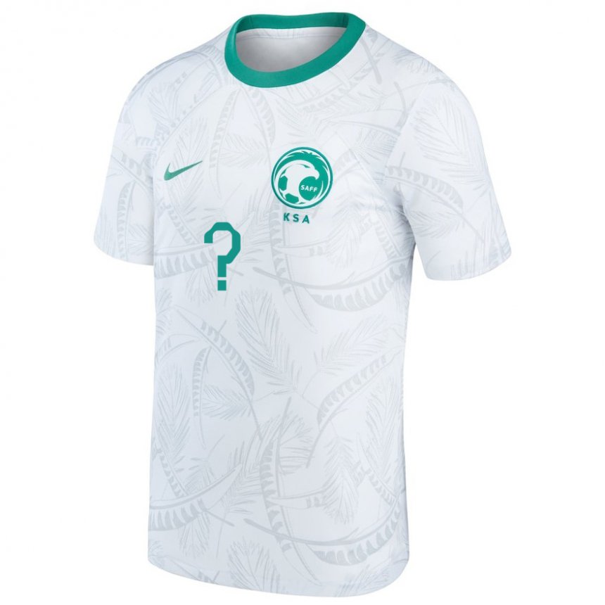 Enfant Maillot Arabie Saoudite Votre Nom #0 Blanc Tenues Domicile 22-24 T-shirt Suisse