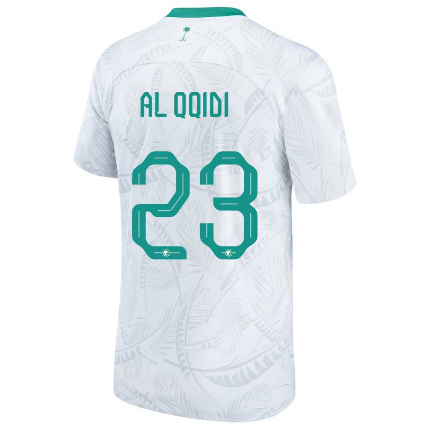 Enfant Maillot Arabie Saoudite Nawaf Al Qqidi #23 Blanc Tenues Domicile 22-24 T-shirt Suisse