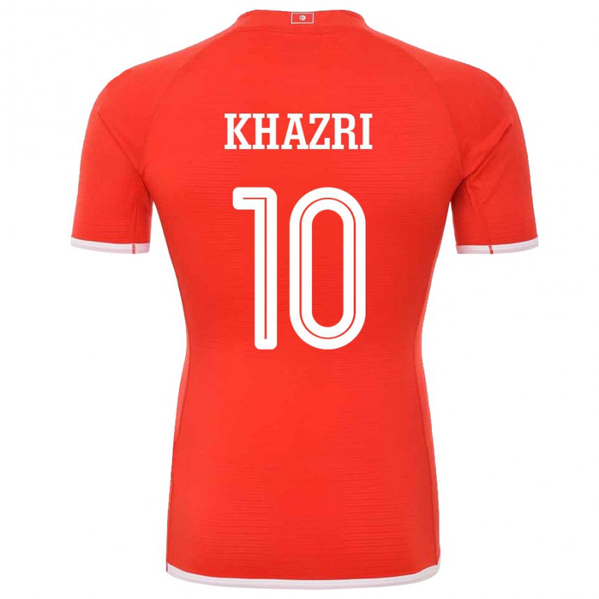 Enfant Maillot Tunisie Wahbi Khazri #10 Rouge Tenues Domicile 22-24 T-shirt Suisse