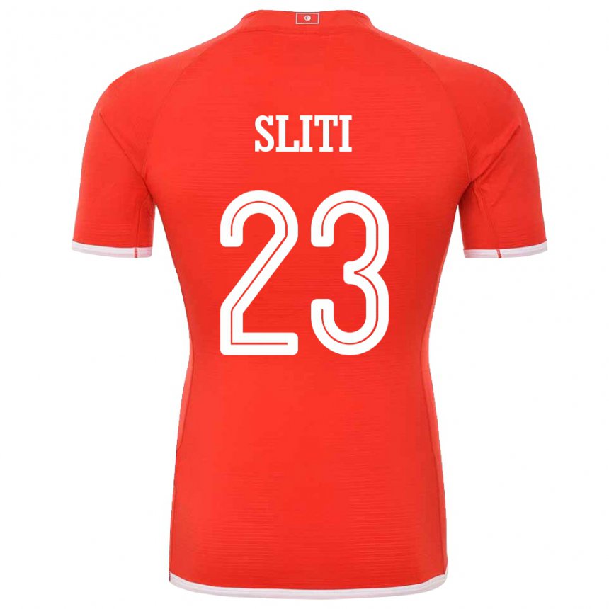 Kinder Tunesische Naim Sliti #23 Rot Heimtrikot Trikot 22-24 T-shirt Schweiz