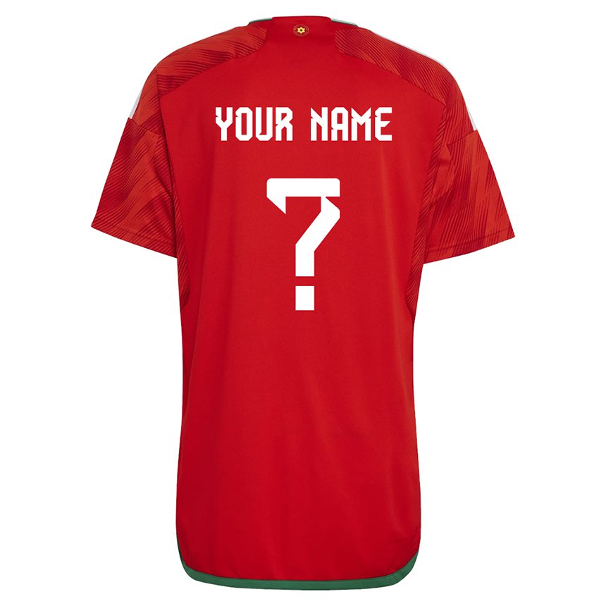 Enfant Maillot Pays De Galles Votre Nom #0 Rouge Tenues Domicile 22-24 T-shirt Suisse