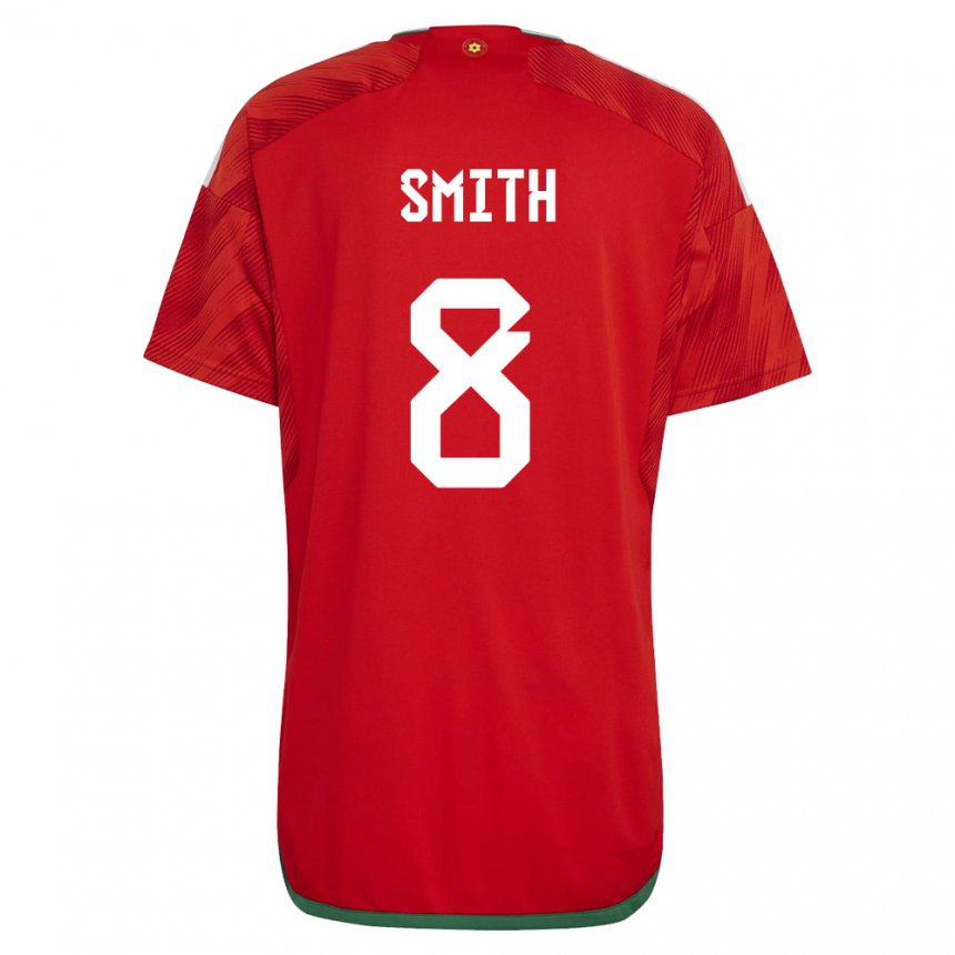 Enfant Maillot Pays De Galles Matt Smith #8 Rouge Tenues Domicile 22-24 T-shirt Suisse