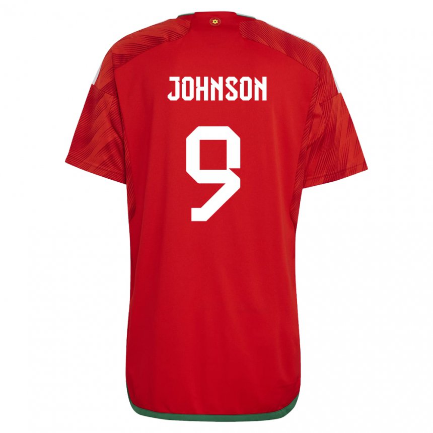Enfant Maillot Pays De Galles Brennan Johnson #9 Rouge Tenues Domicile 22-24 T-shirt Suisse