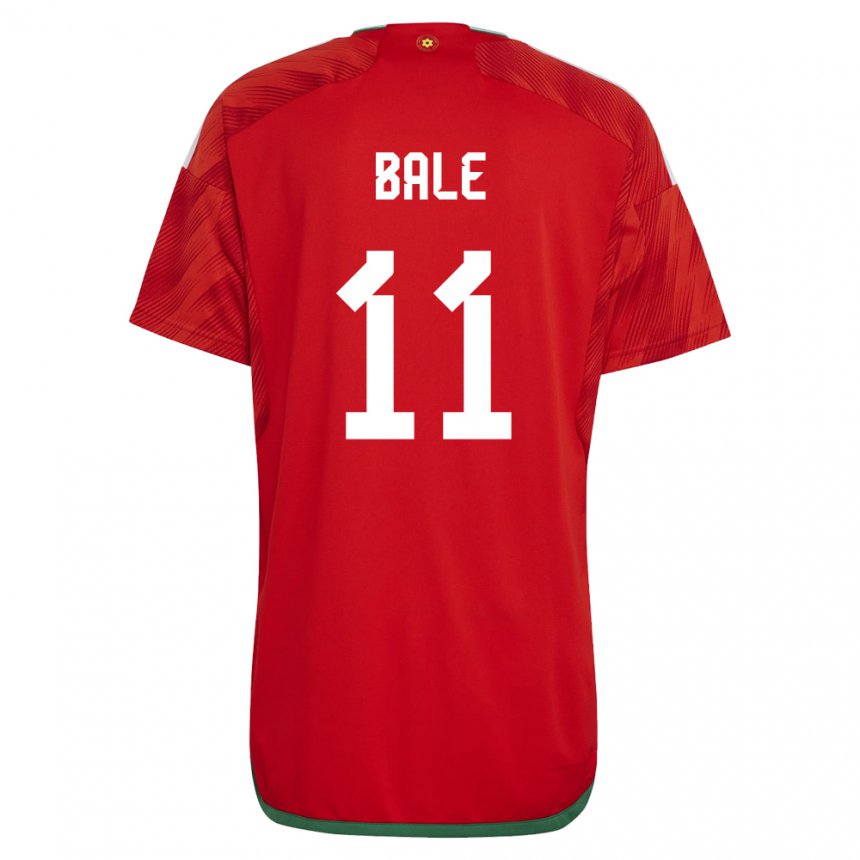 Enfant Maillot Pays De Galles Gareth Bale #11 Rouge Tenues Domicile 22-24 T-shirt Suisse