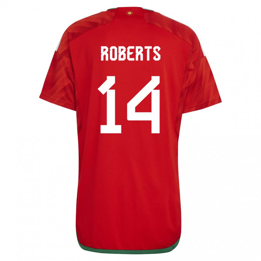 Kinder Walisische Connor Roberts #14 Rot Heimtrikot Trikot 22-24 T-shirt Schweiz