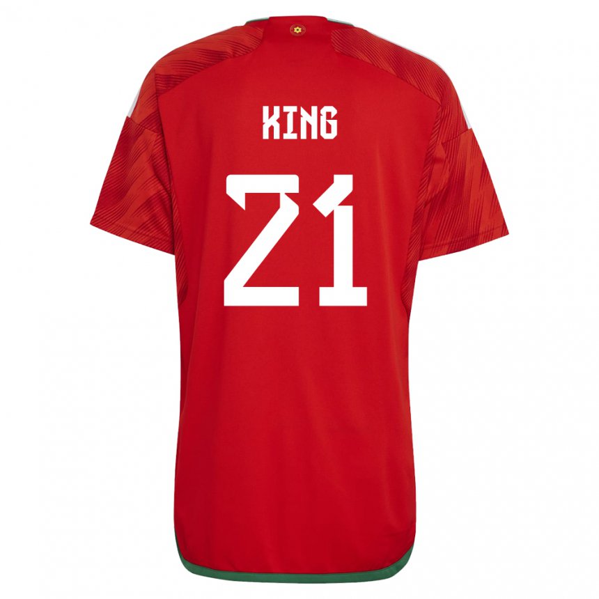 Kinder Walisische Tom King #21 Rot Heimtrikot Trikot 22-24 T-shirt Schweiz