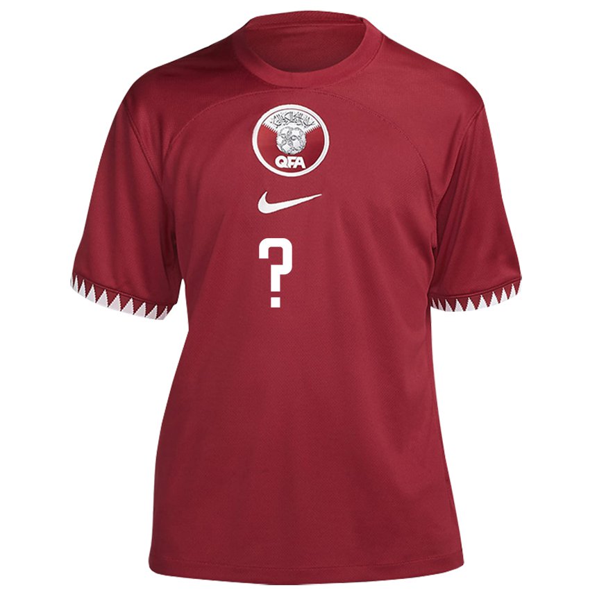 Enfant Maillot Qatar Votre Nom #0 Bordeaux Tenues Domicile 22-24 T-shirt Suisse
