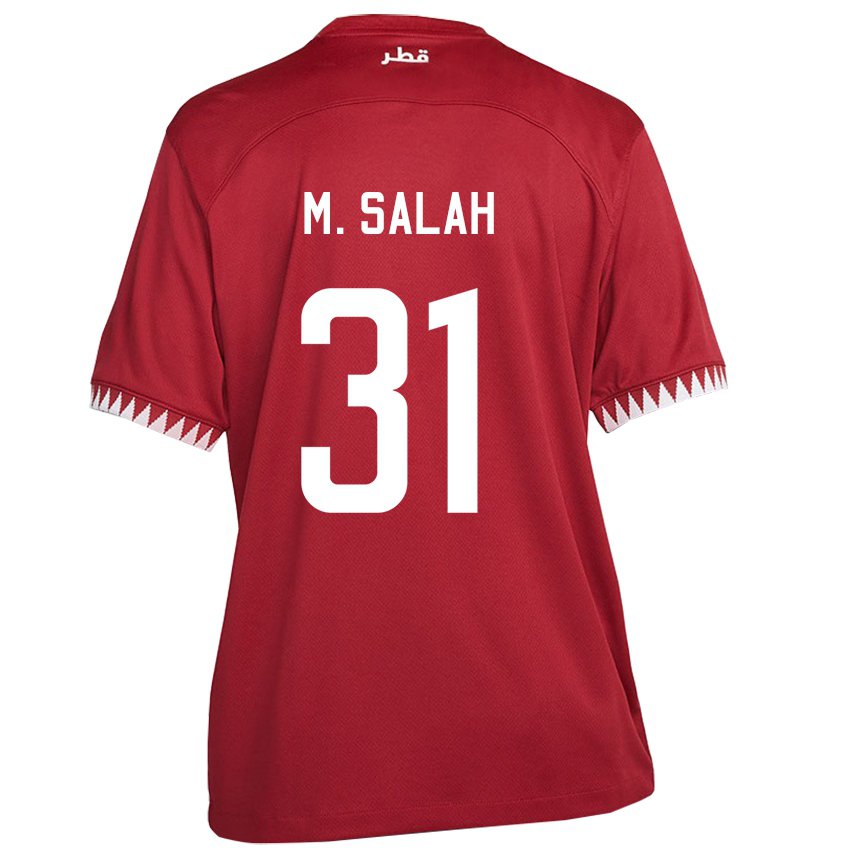 Enfant Maillot Qatar Salah Zakaria #31 Bordeaux Tenues Domicile 22-24 T-shirt Suisse