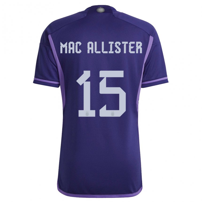 Enfant Maillot Argentine Alexis Mac Allister #15 Violet Tenues Extérieur 22-24 T-shirt Suisse
