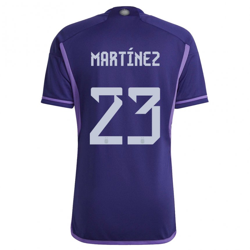 Enfant Maillot Argentine Emiliano Martinez #23 Violet Tenues Extérieur 22-24 T-shirt Suisse
