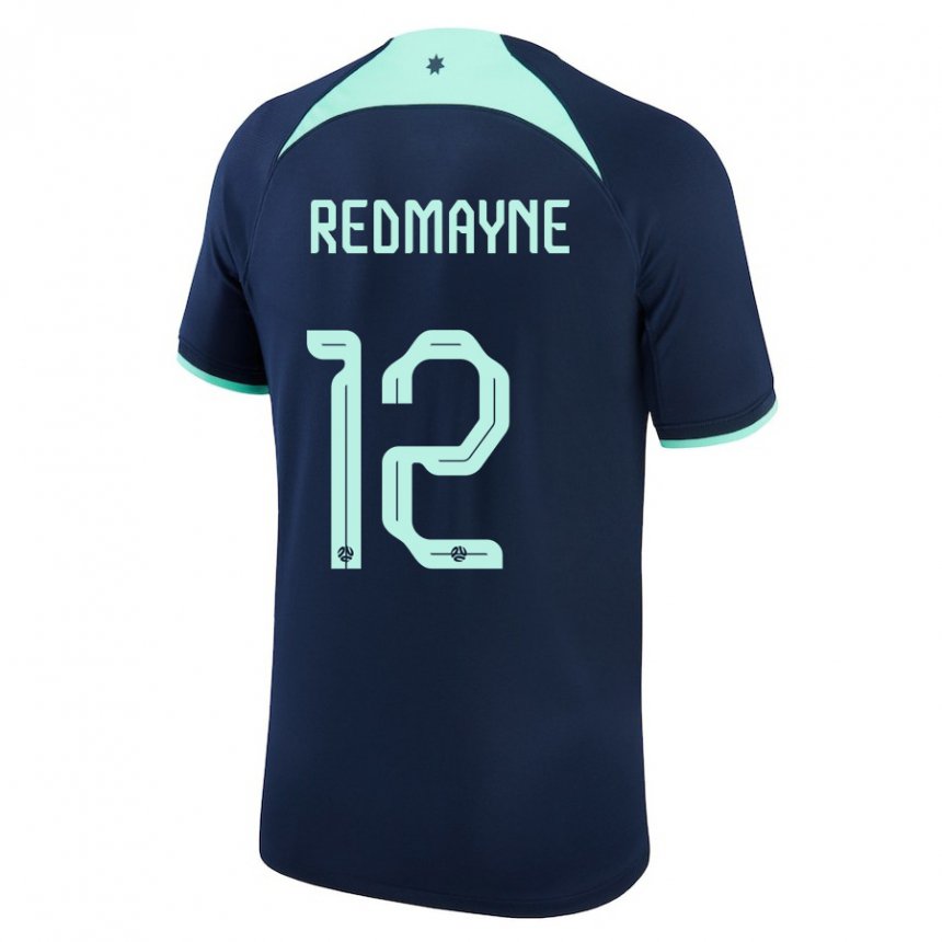 Enfant Maillot Australie Andrew Redmayne #12 Bleu Foncé Tenues Extérieur 22-24 T-shirt Suisse