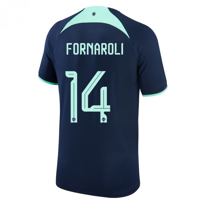 Enfant Maillot Australie Bruno Fornaroli #14 Bleu Foncé Tenues Extérieur 22-24 T-shirt Suisse