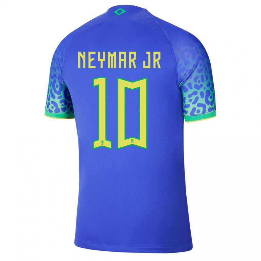 Enfant Maillot Brésil Neymar #10 Bleue Tenues Extérieur 22-24 T-shirt Suisse