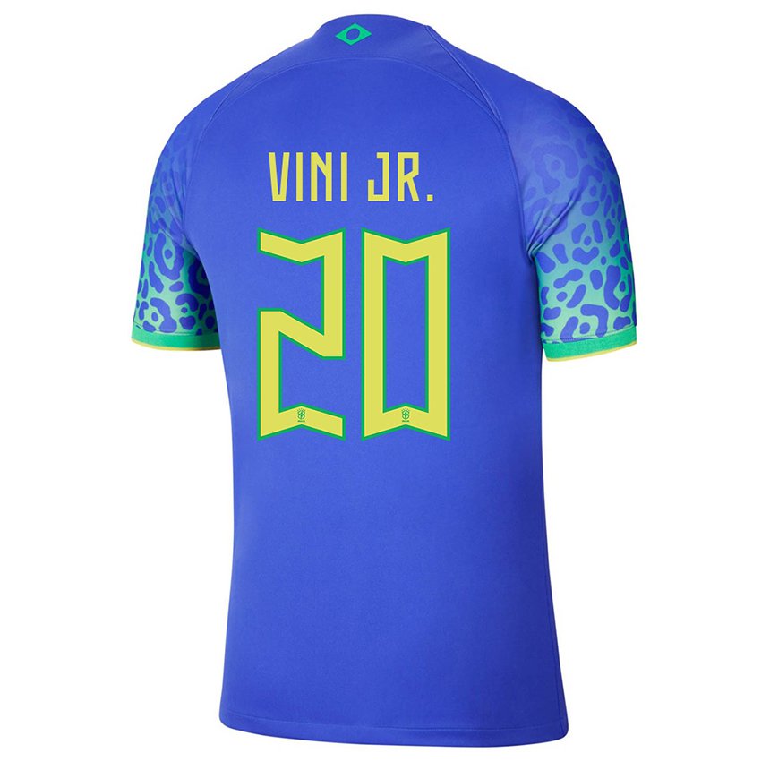 Enfant Maillot Brésil Vinicius Junior #20 Bleue Tenues Extérieur 22-24 T-shirt Suisse