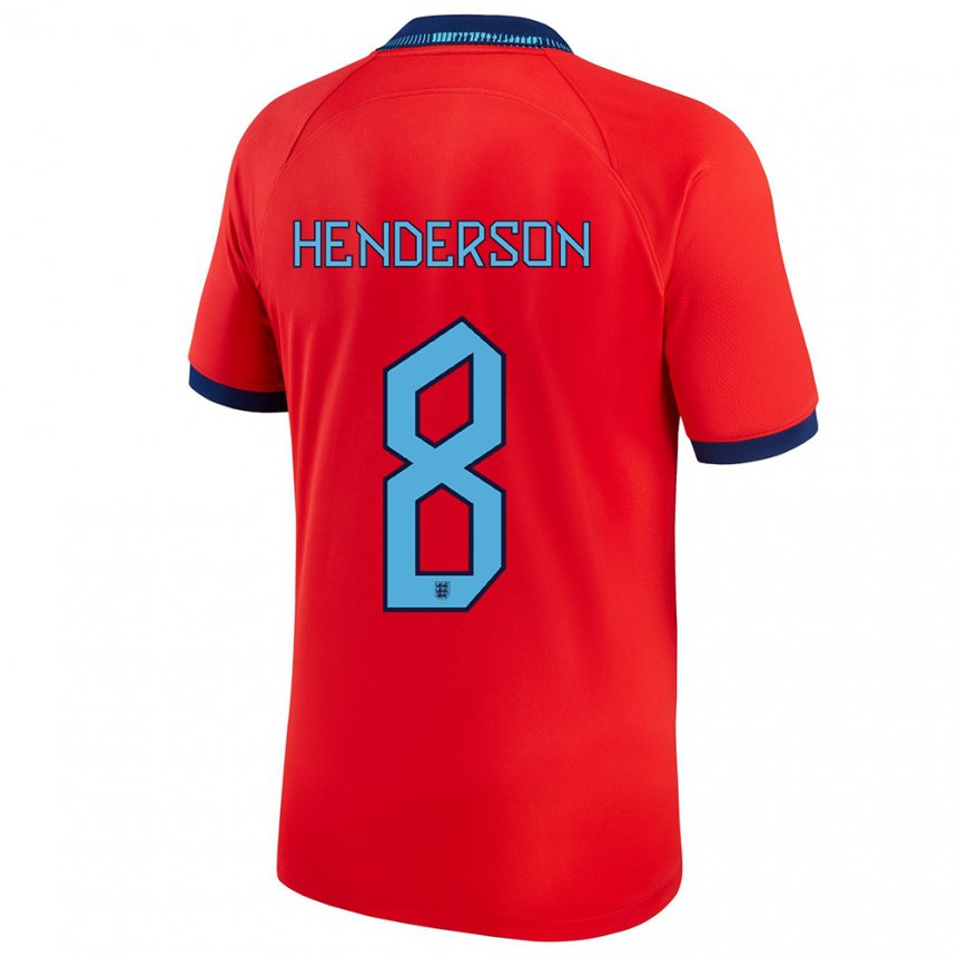 Enfant Maillot Angleterre Jordan Henderson #8 Rouge Tenues Extérieur 22-24 T-shirt Suisse