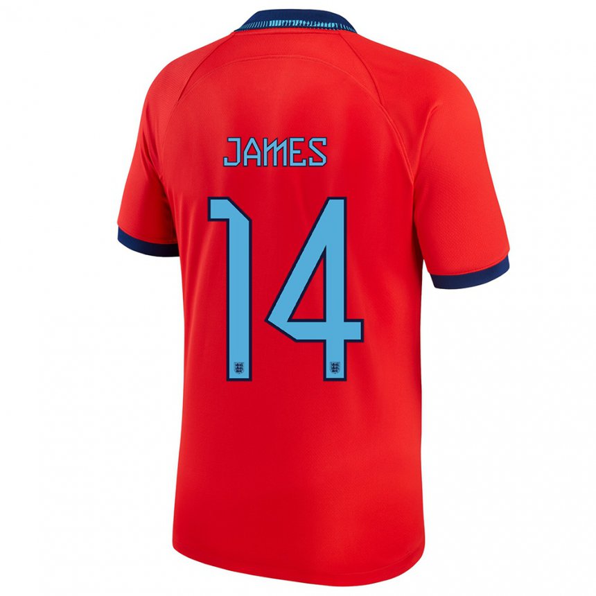 Enfant Maillot Angleterre Reece James #14 Rouge Tenues Extérieur 22-24 T-shirt Suisse