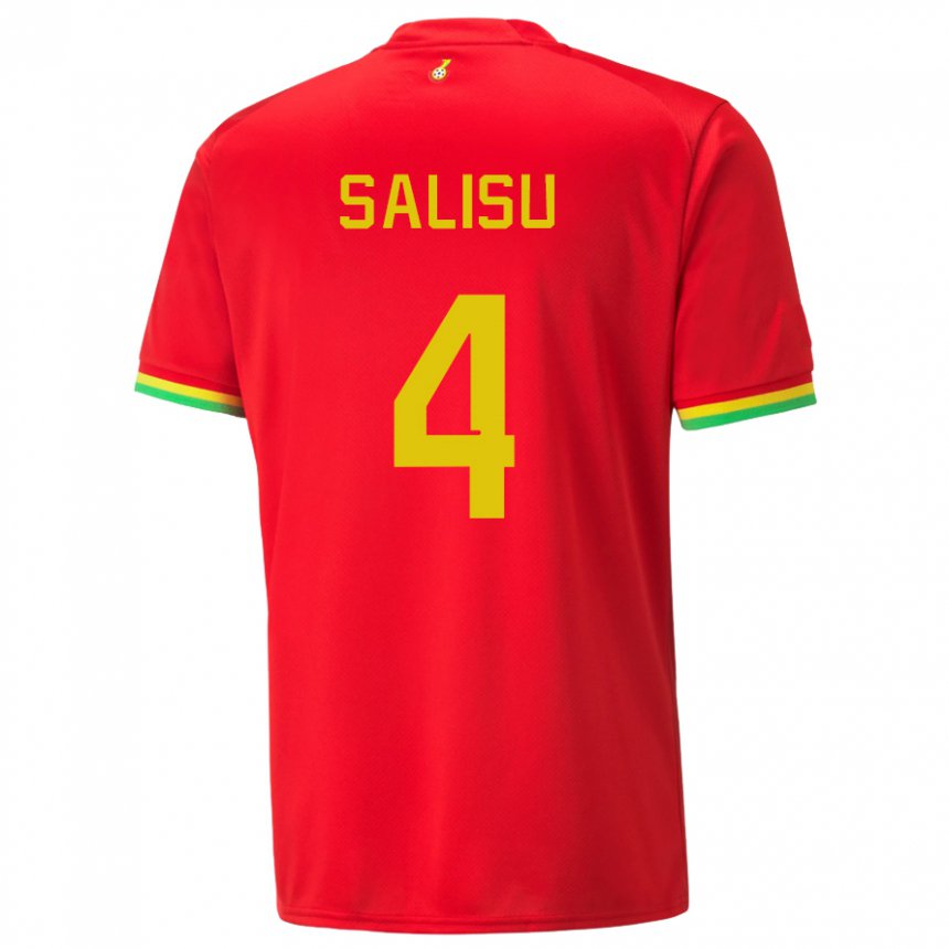 Enfant Maillot Ghana Mohammed Salisu #4 Rouge Tenues Extérieur 22-24 T-shirt Suisse