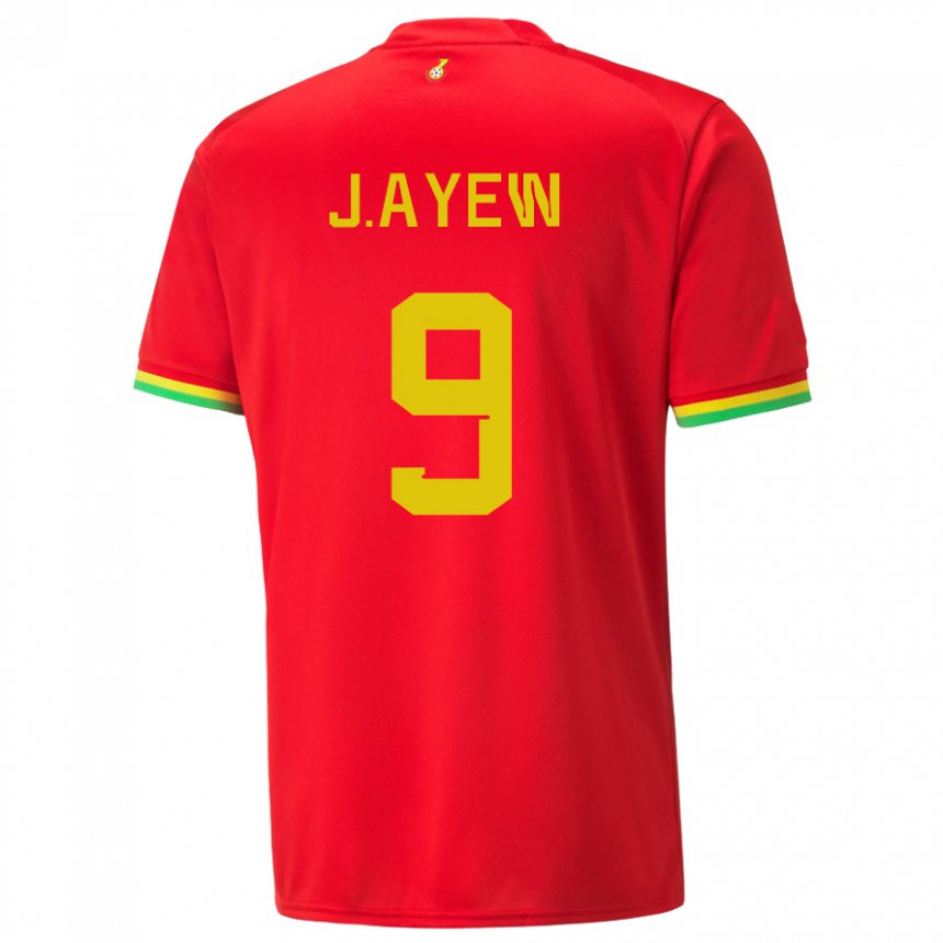 Enfant Maillot Ghana Jordan Ayew #9 Rouge Tenues Extérieur 22-24 T-shirt Suisse