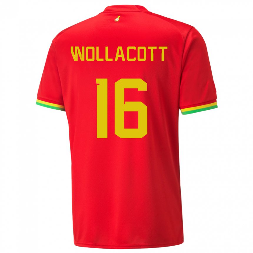 Kinder Ghanaische Joe Wollacott #16 Rot Auswärtstrikot Trikot 22-24 T-shirt Schweiz