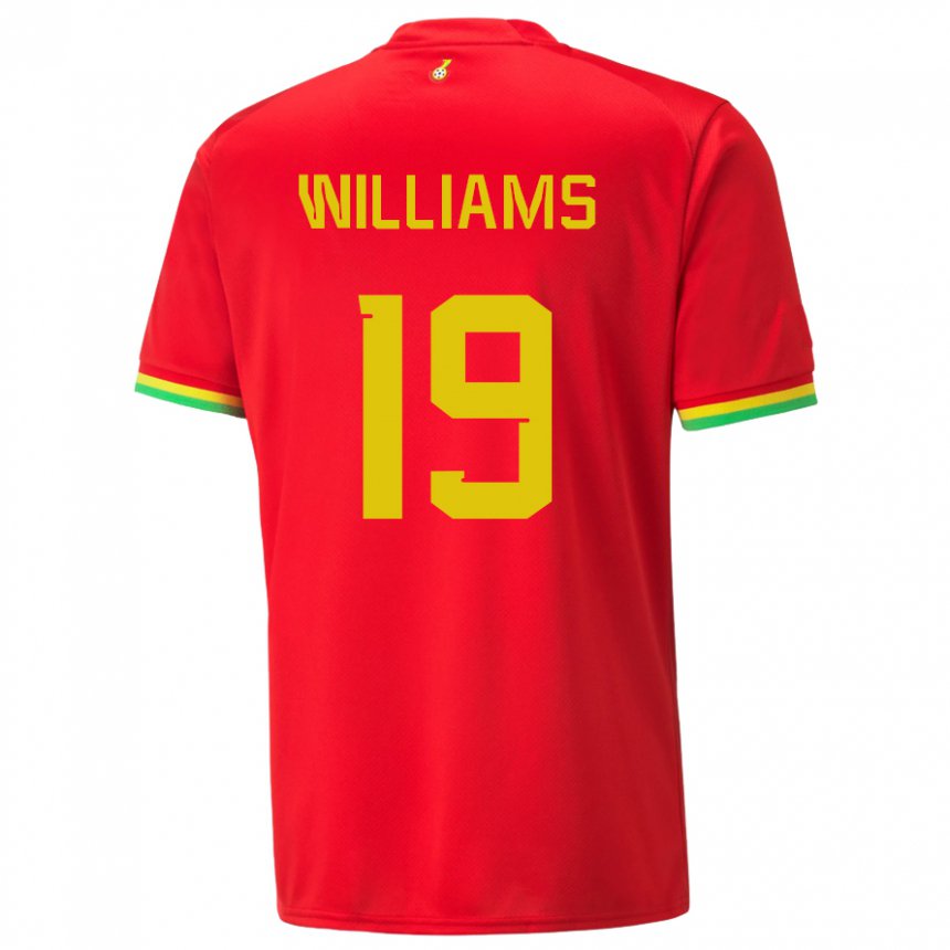 Enfant Maillot Ghana Inaki Williams #19 Rouge Tenues Extérieur 22-24 T-shirt Suisse