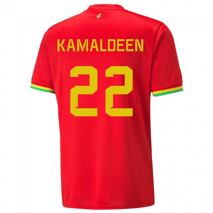 Enfant Maillot Ghana Kamaldeen Sulemana #22 Rouge Tenues Extérieur 22-24 T-shirt Suisse