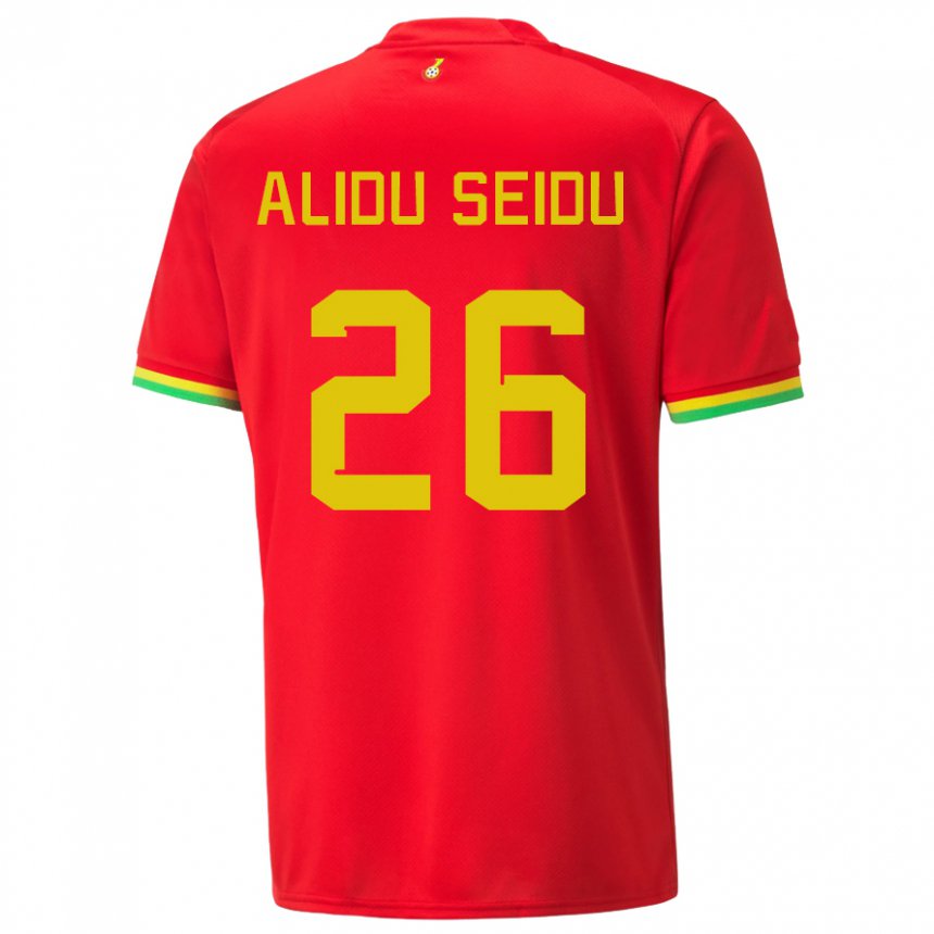 Enfant Maillot Ghana Alidu Seidu #26 Rouge Tenues Extérieur 22-24 T-shirt Suisse