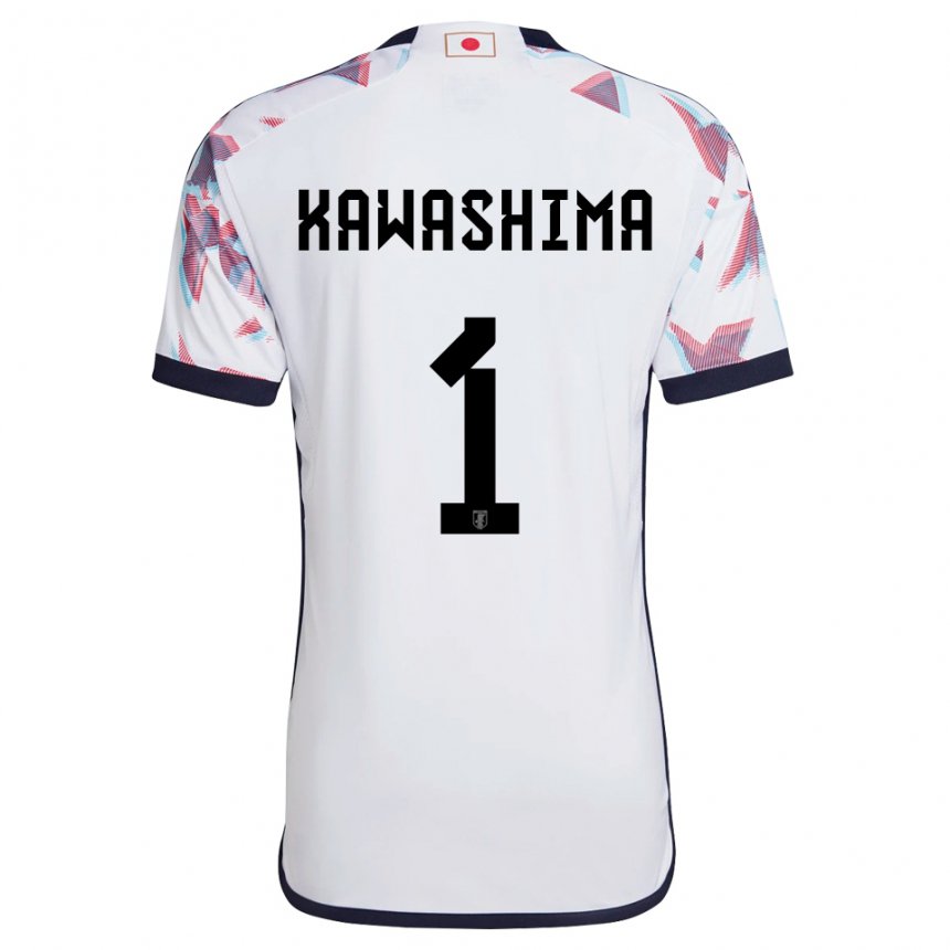 Enfant Maillot Japon Eiji Kawashima #1 Blanc Tenues Extérieur 22-24 T-shirt Suisse
