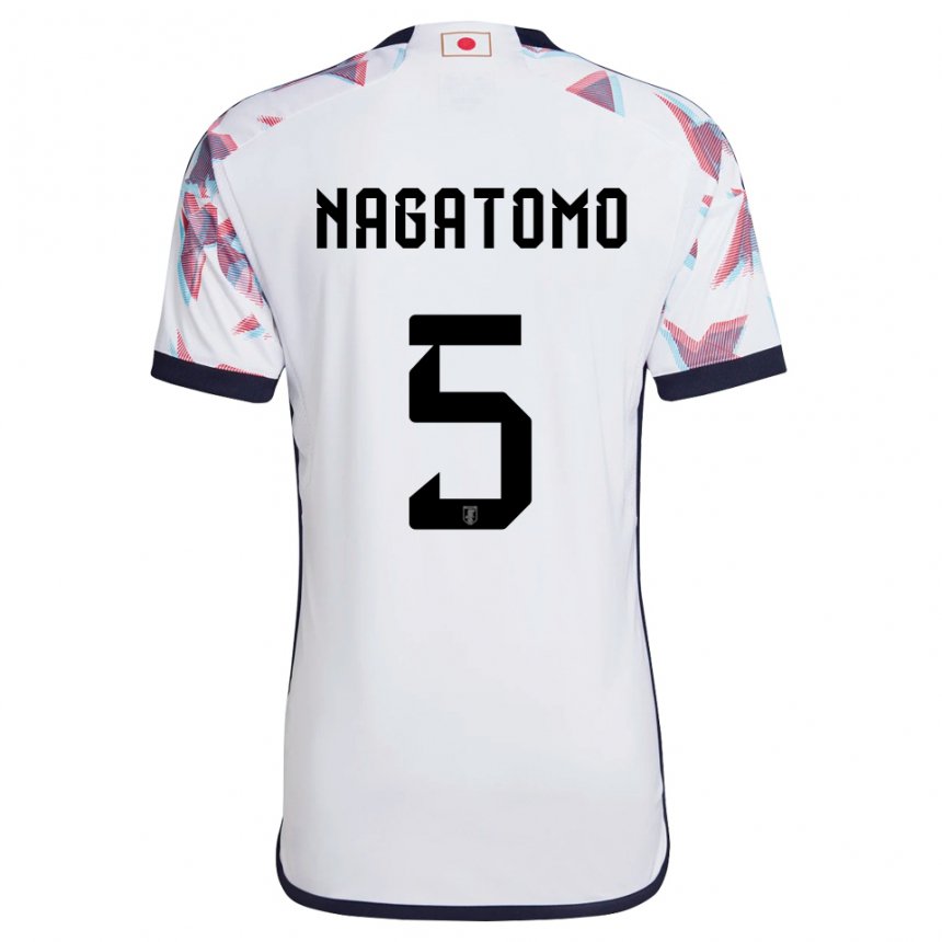 Enfant Maillot Japon Yuto Nagatomo #5 Blanc Tenues Extérieur 22-24 T-shirt Suisse