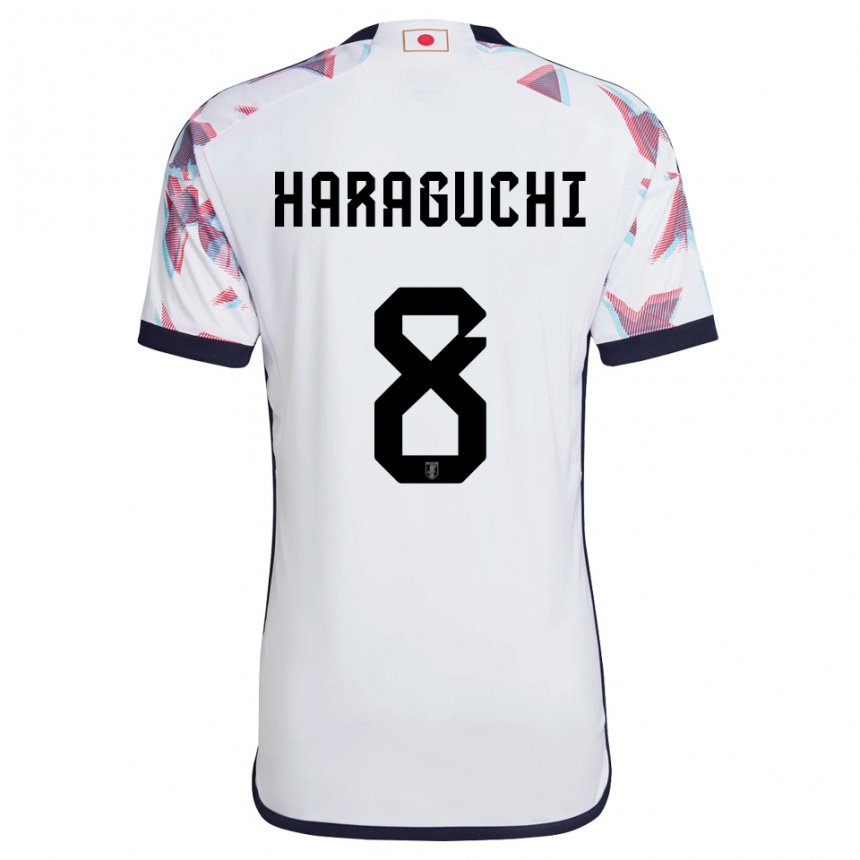 Enfant Maillot Japon Genki Haraguchi #8 Blanc Tenues Extérieur 22-24 T-shirt Suisse