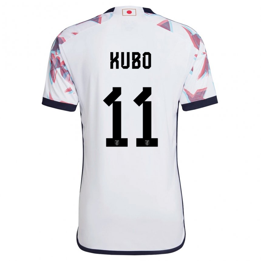 Kinder Japanische Takefusa Kubo #11 Weiß Auswärtstrikot Trikot 22-24 T-shirt Schweiz